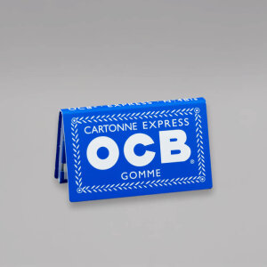 OCB No 4, Cartonne Express Gomme, Blau, kurze Blättchen
