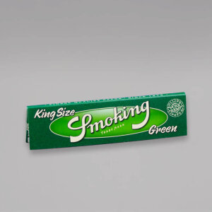 Smoking King Size Grün, Longpapers aus Hanf