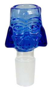 Glaskopf Darkbeaker,7,5cm, blau, 18,8er
