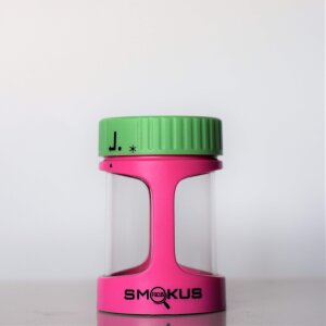 Smokus Focus Stash Jar, Pink/Grün