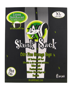 SKUNK Sack Black, Geruchsstopp Beutel, 6 Stück, XL