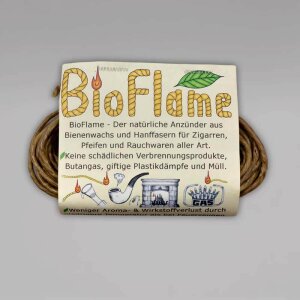 Bio Flame, Anzünder aus Bienenwachs und Hanffaser, 420 cm