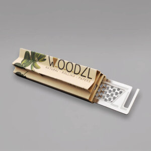 Woodzl Natural Rolling Longpapers inkl. Tips und Rolling...