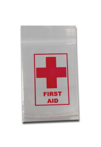 Zip-Beutel 50µ, First Aid, 100 Stück, 40 x 60 mm