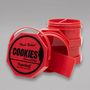 Cookies Storage Jar Regular, 3 Aufbewahrungsdosen, Rot