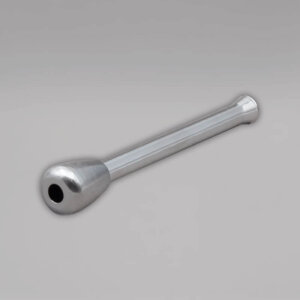 Sniffer-Röhrchen mit Knopf, Messing, 65 mm