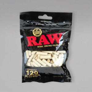 RAW Black Natural Unrefined XL-Drehfilter, 6 mm, 120 Tips