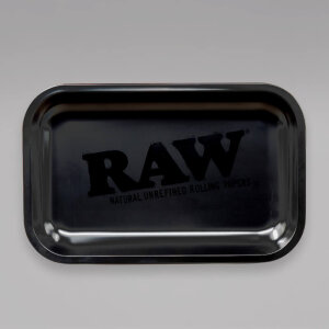 RAW Rolling Tray, Black Murdered, matt, 27,5 x 17,5 cm