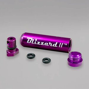 BLIZZARD II, Dosierer aus Aluminium, 5,3 cm, Lila