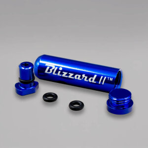 BLIZZARD II, Dosierer aus Aluminium, 5,3 cm, Blau