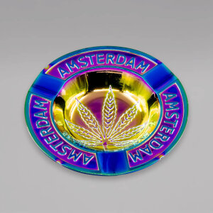 Amsterdam Aschenbecher, Metall, Regenbogen