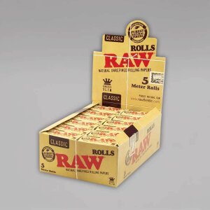 RAW Classic Rolls 5 m Box à 24 Rollen