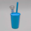 Atomic Glas Cup Bong, 17 cm, 14,5er Male Schliff