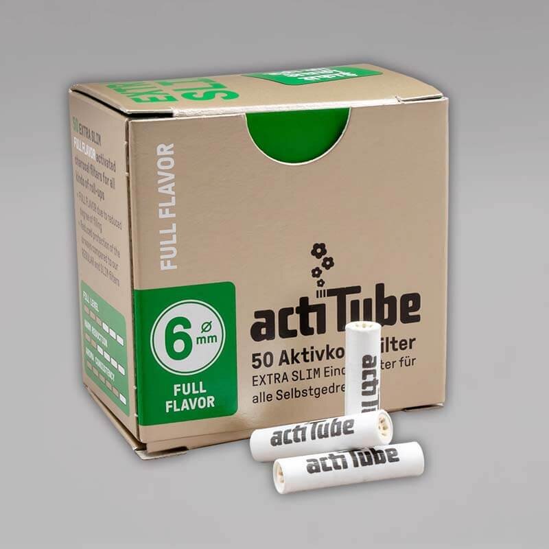 actiTube 3x 50 Aktivkohlefilter EXTRA SLIM 6 mm Filter Tune 150 Stück 