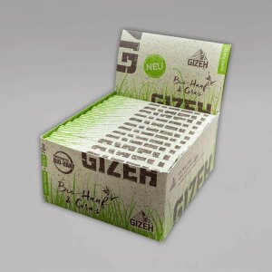 GIZEH Bio Hanf & Gras, Vegane King Size Slim Longpaper inkl. Tips