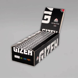 GIZEH Black Extra Fine Regular Size, Box à 20...