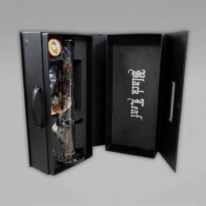 Black Leaf Ronin & Geisha Bong-Set mit Koffer, 40,5 cm, 18,8er/14,5er Inside Cut