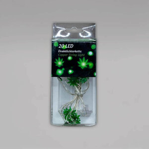 Draht-Lichterkette, Leaves, 20 LED Lichter