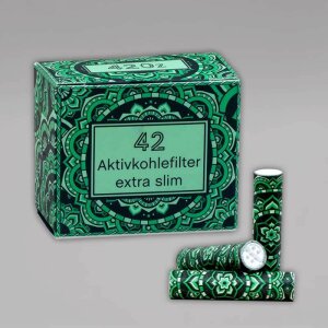 420z Aktivkohlefilter, 6 mm, 42 Stück, Emerald Shine
