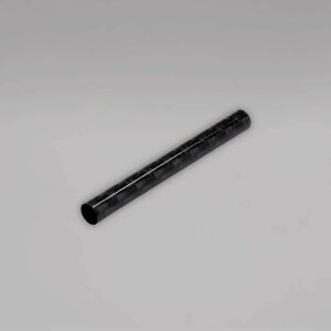 Ziehrohr aus Carbon,  70 mm, schwarz