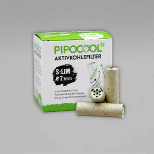 PipoCool Aktivkohlefilter S-Lim, 7,7 mm, 50 Stück