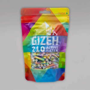 GIZEH Rainbow Active Filter Slim, 6 mm, 210 Stück