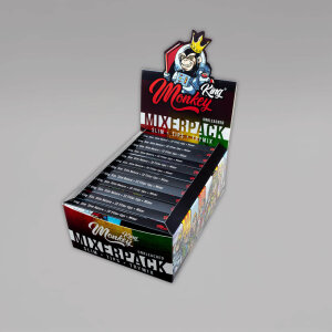 Monkey King Mixer Papers mit Tips, Box mit 24 Heftchen