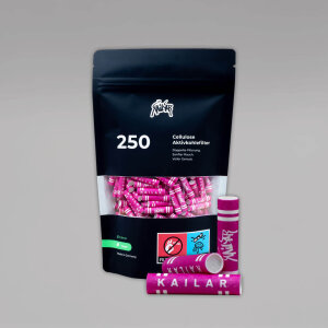 Kailar 250 Stück Aktivkohlefilter Pink, Slim Size...