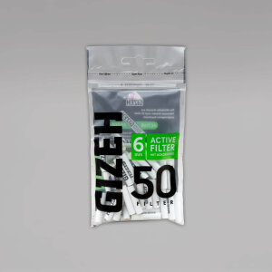 GIZEH Black Active Filter Slim, 6 mm, 50 Stück