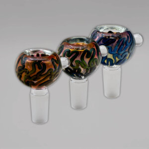 Bongkopf Oval Mixed Colors, Glas, 14,5er