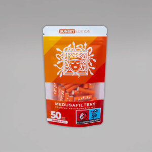 MEDUSA Sunset Edition, Aktiv-Cellulose-Filter, 6 mm, 50er...
